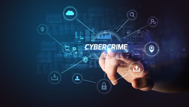 Daten, Cybercrime, Hand