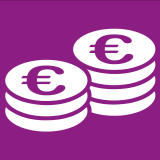 Symbolbild zwei Stapel Euromünzen