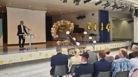  FOS Abschlussfeier Rede stellvertretender Polizeipräsident des Polizeipräsidiums Aachen, Andreas Bollenbach