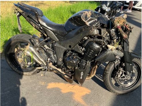 Beschädigungen am Motorrad